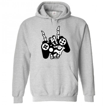 Skull Controller Rock Art Design Kids & Adults Unisex Hoodie